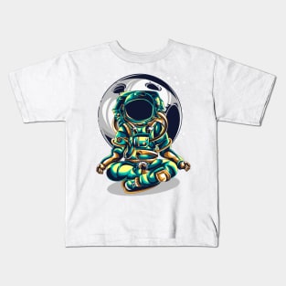 Astronaut Yoga Kids T-Shirt